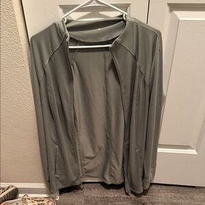 Gray Open Front Jacket